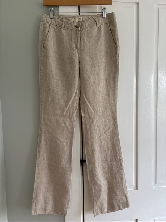 Michael Kors Pants - Michael Kors Neutral Beige Linen Pants